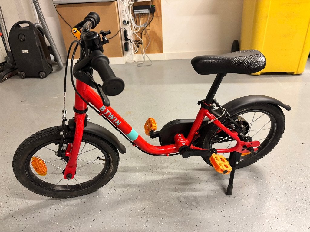 Kinderfiets BTWIN 14 inch, Fietsen en Brommers, Ophalen, Gebruikt, Minder dan 16 inch, B-twin decathlon