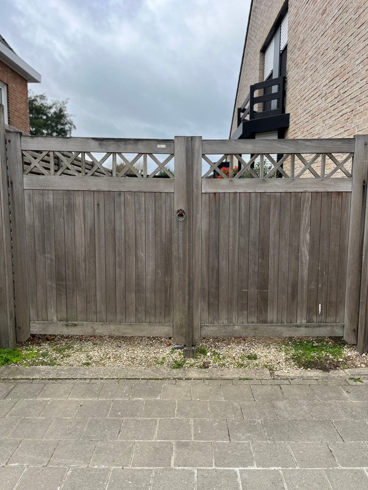 Harthout poort, Tuin en Terras, Ophalen, Gebruikt, 150 tot 200 cm, Hout