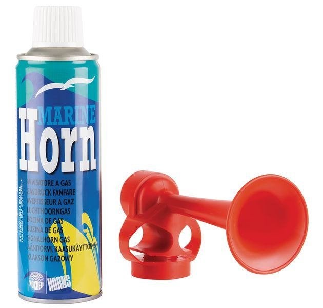 Misthoorn (6 stuks) met gasfles (12 stuks), Ophalen of Verzenden, Nieuw, Feestartikel