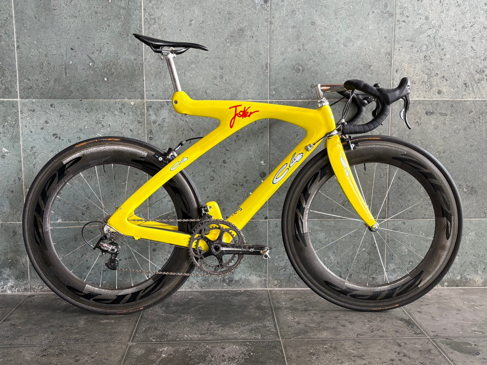 C4 Joker carbon vintage racefiets campagnolo super record 11, Fietsen en Brommers, Ophalen