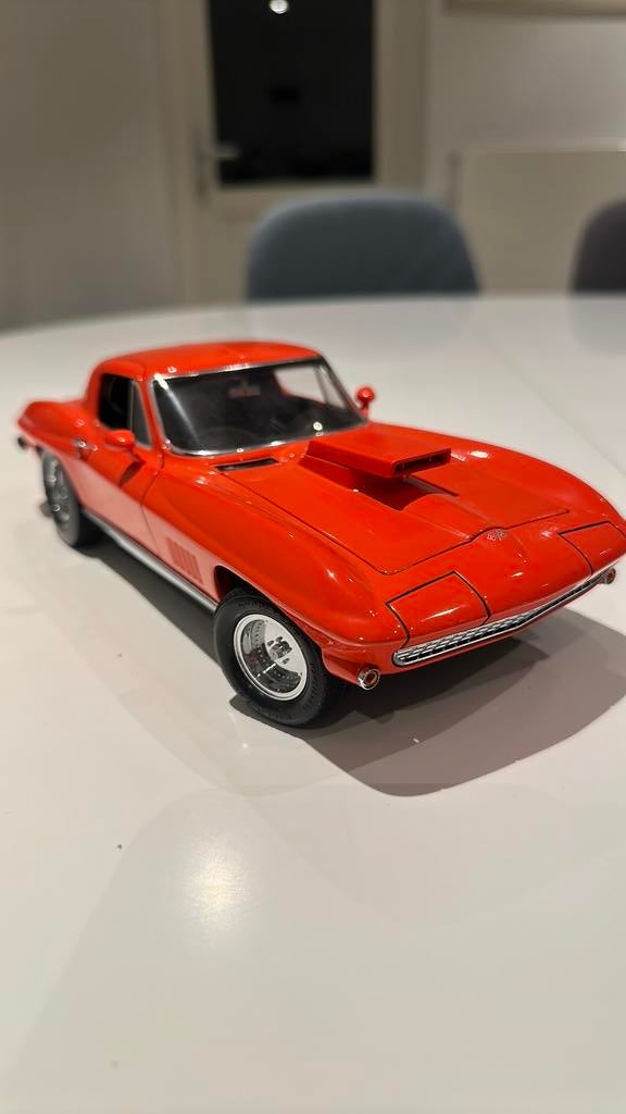 CORVETTE C2 Drag Race 1/18 Exoto, Hobby en Vrije tijd, Ophalen of Verzenden, Zo goed als nieuw, Auto, Overige merken
