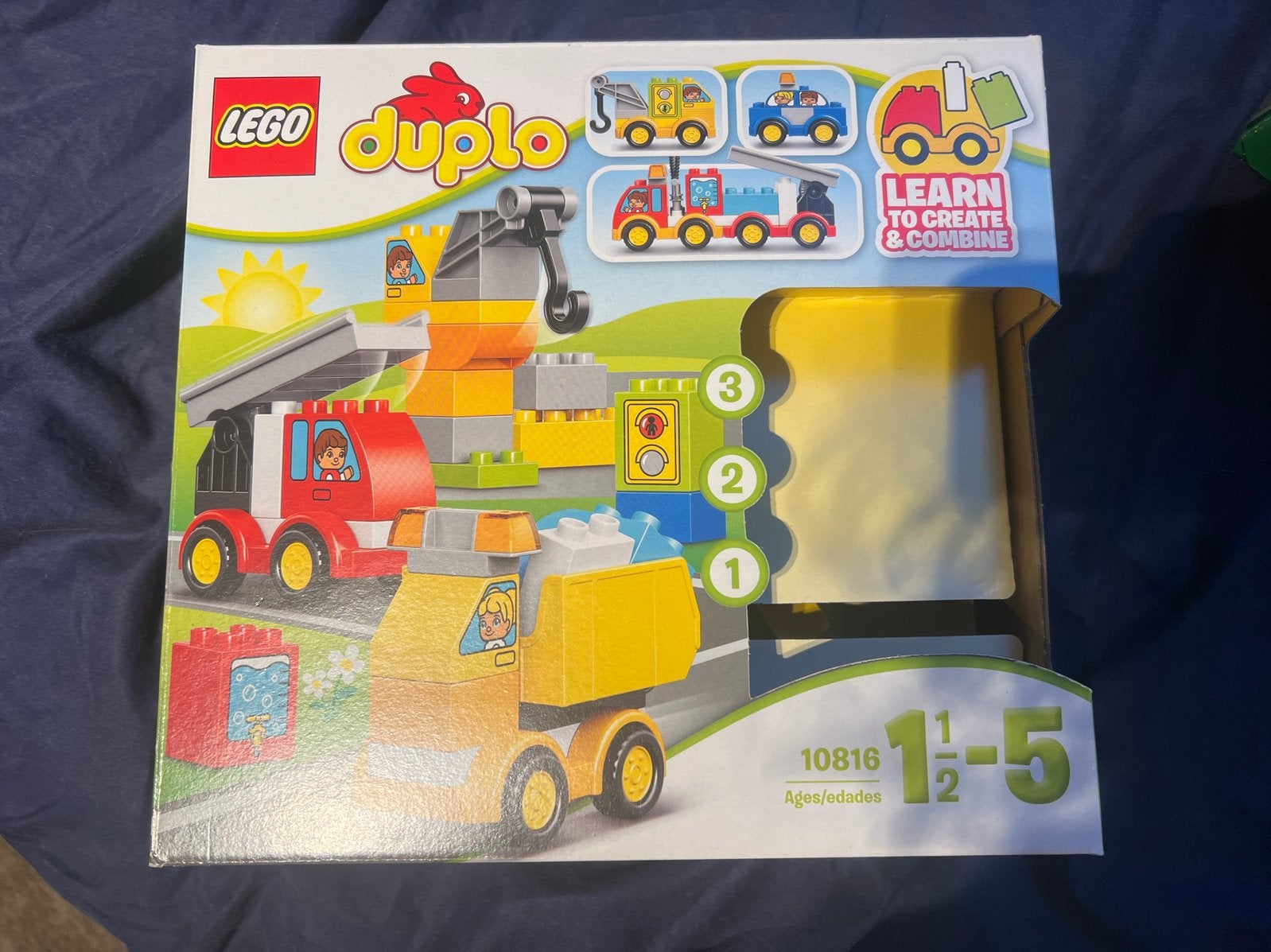 Duplo auto s compleet en plaatjes voor te male, Ophalen of Verzenden, Zo goed als nieuw, Compleet, Duplo
