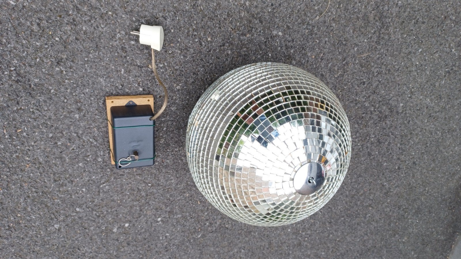 Discobal diameter 33 cm met motor, Ophalen, Zilver