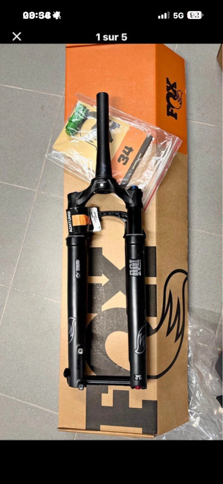 fourche avant Fox 34 SL neuve, Fietsen en Brommers, Ophalen of Verzenden, Nieuw, Voorvork