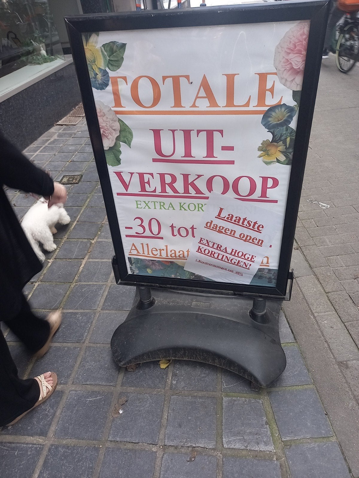 gratis afhalen Oostende stoep reclamepaneel op voet, Ophalen, Gebruikt