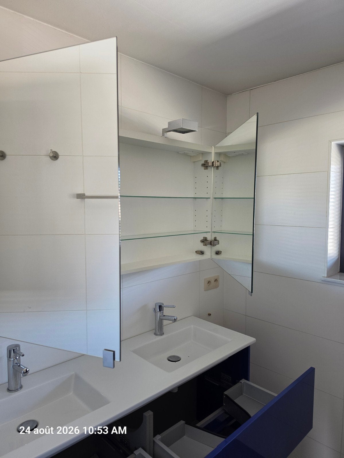 meubel badkamer, Enlèvement, Utilisé, 150 à 200 cm, Meuble lavabo