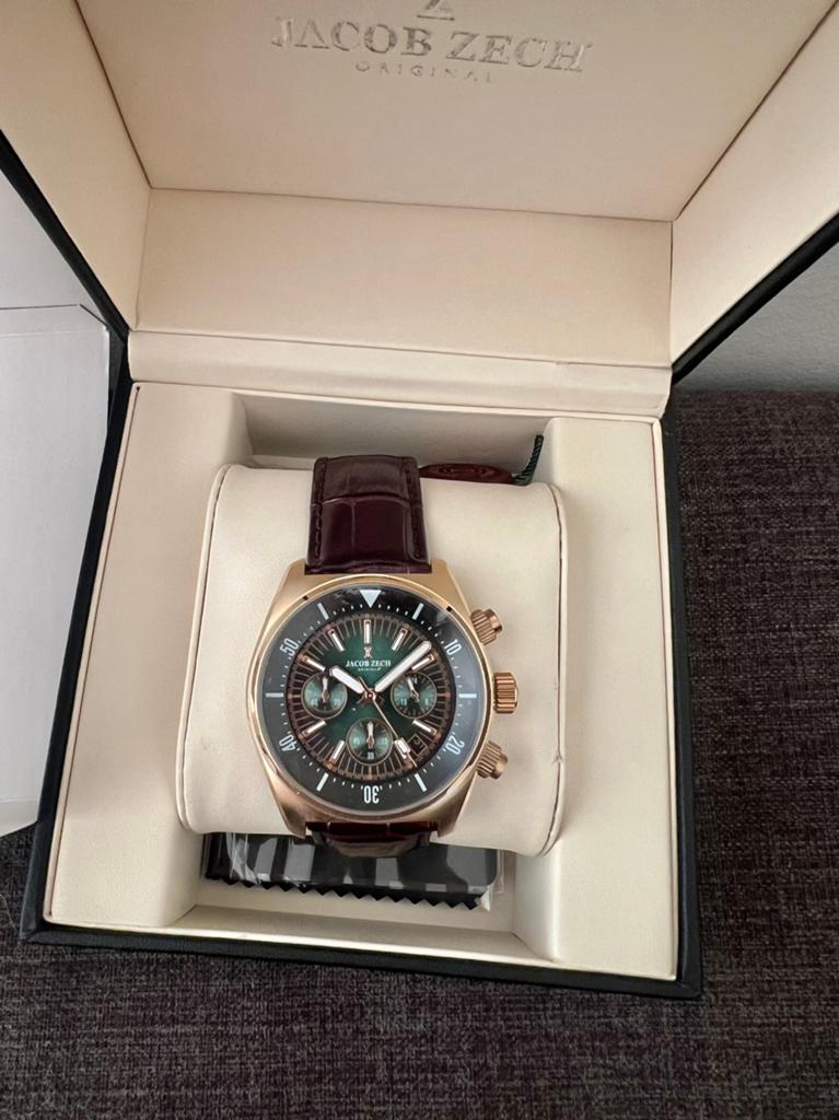Jacob Zech Vienna, Handtassen en Accessoires, Horloges | Heren, Nieuw, Goud, Ophalen