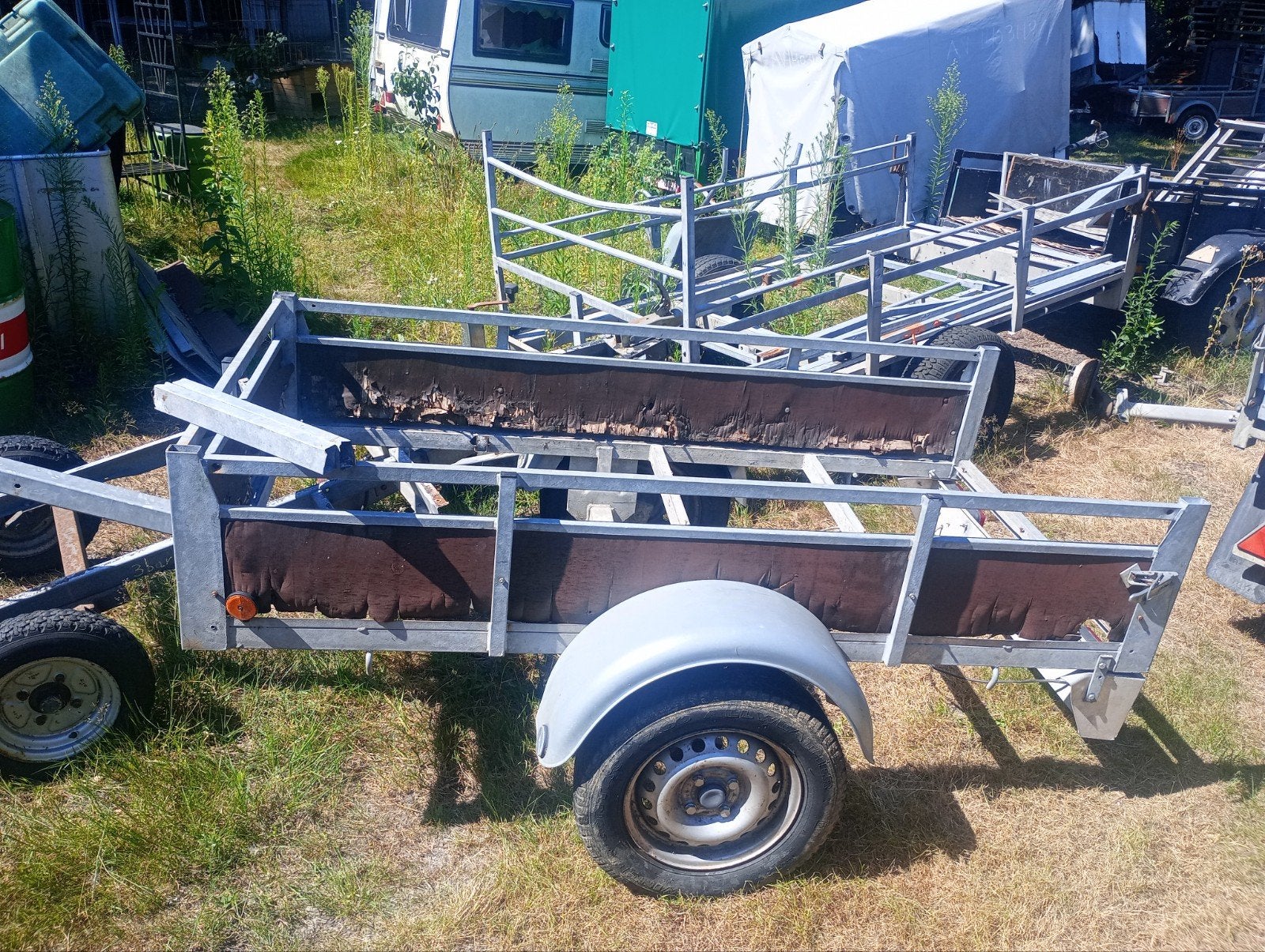 galvanisé aanhangwagen met torsieas voor opmaak/onderdelen, Ophalen