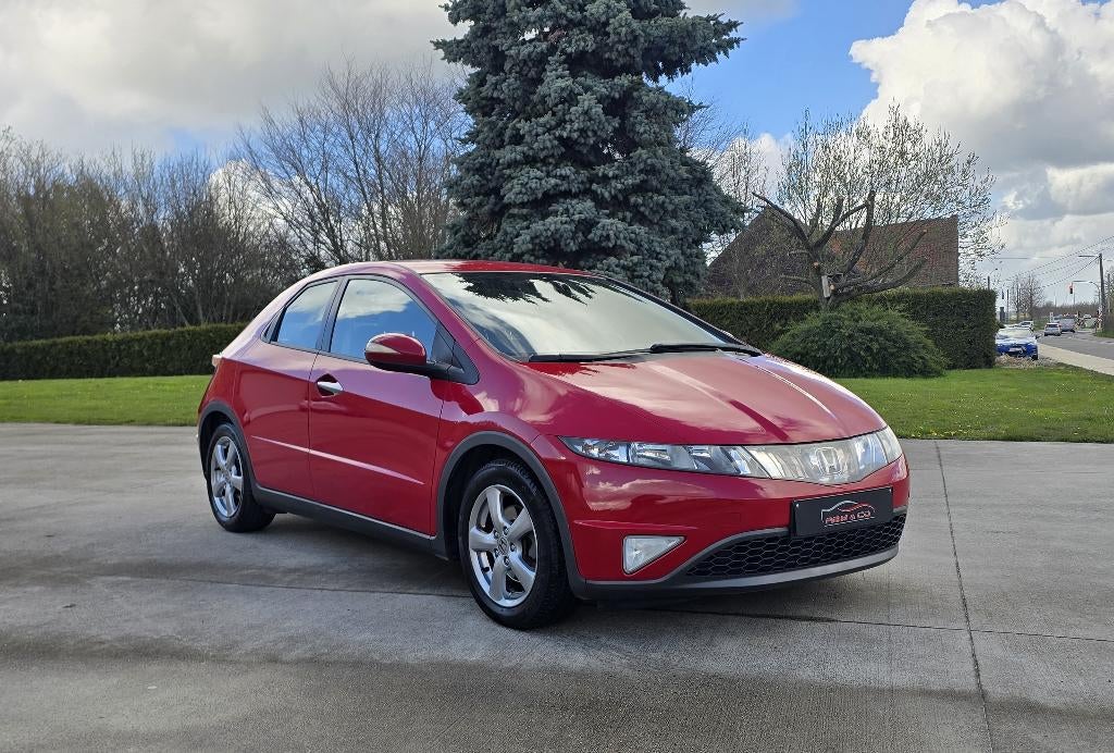 Honda Civic 1.4i ** Airco - 100.000 km ** Garantie 12M, Rouge, Achat, Entreprise, Garantie prolongée