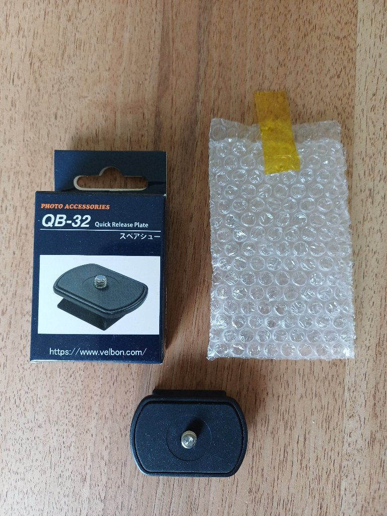 Velbon QB-32 snelkoppelingsplaat (nieuw), Audio, Tv en Foto, Ophalen of Verzenden, Nieuw, Overige typen
