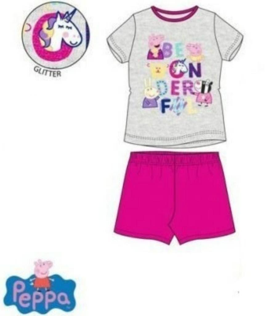 Peppa Pig Shortama Unicorn - Maat 104 - 110 - 116 - Katoen, Kinderen en Baby's, Nacht- of Onderkleding, Meisje, Nieuw, Ophalen of Verzenden