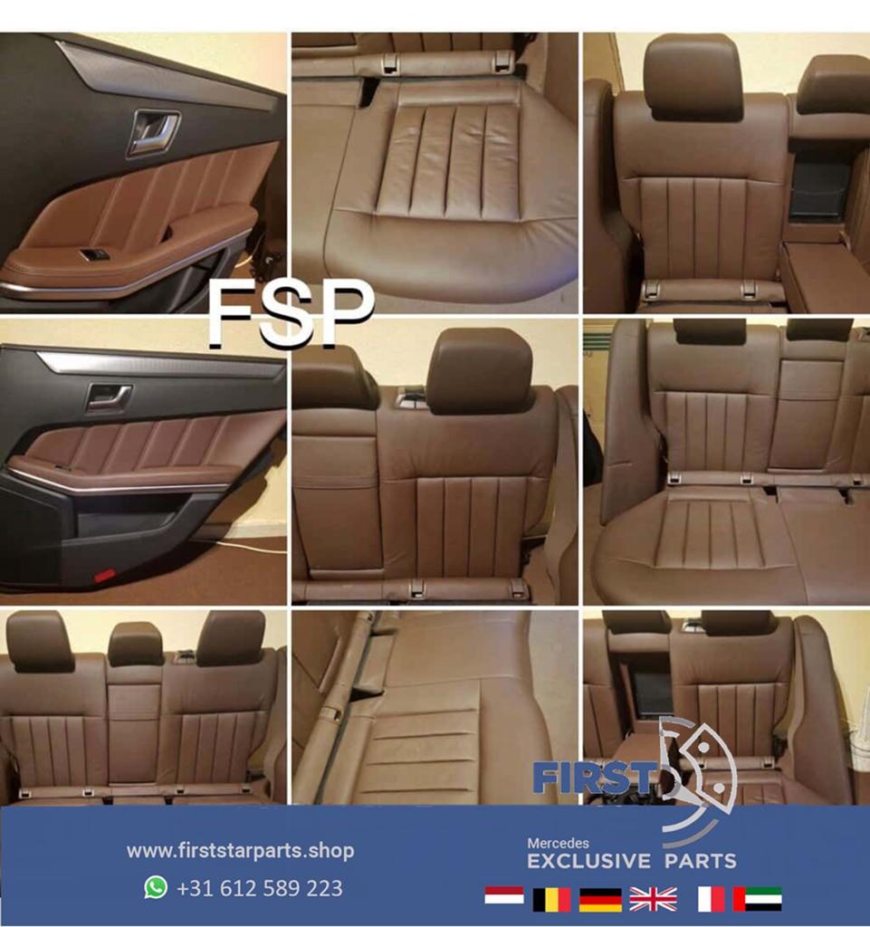 W212 interieur bekleding set Mercedes cognac leder stoelen O, Gebruikt, -, Ophalen of Verzenden, -
