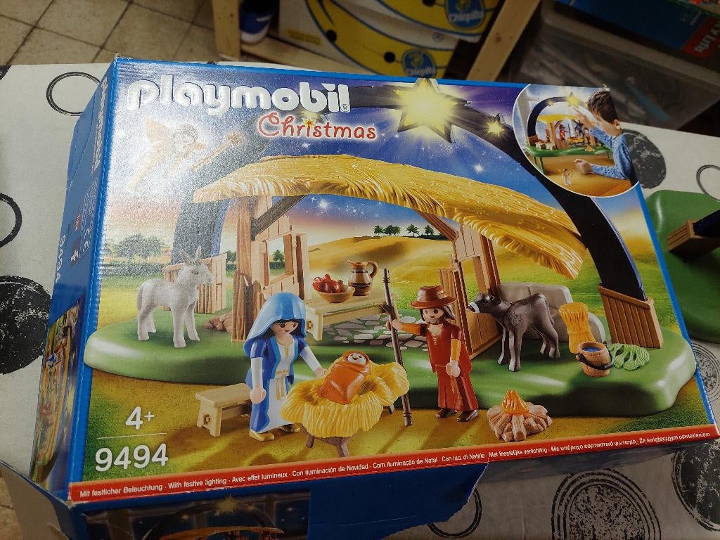 Playmobil 9494 Kerststal, Kinderen en Baby's, Speelgoed | Playmobil, Ophalen of Verzenden, Zo goed als nieuw, Complete set