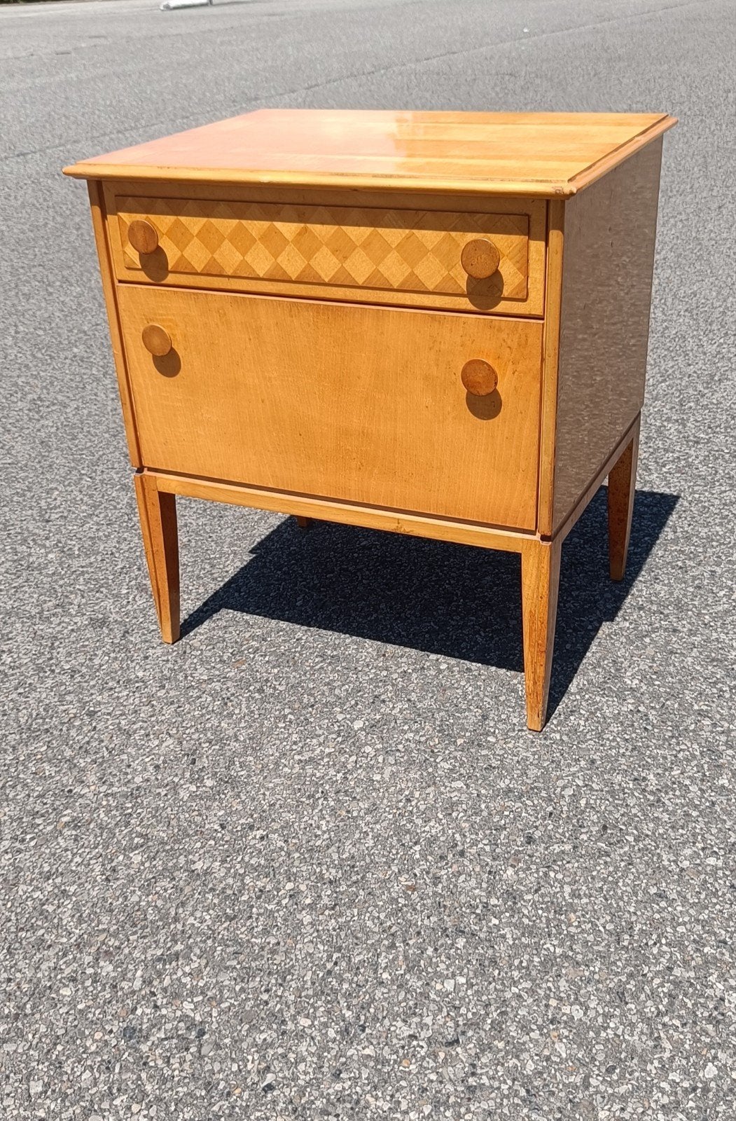 Vintage kast / nachtkastje jaren 70, Huis en Inrichting, Kasten | Buffetkasten, Ophalen