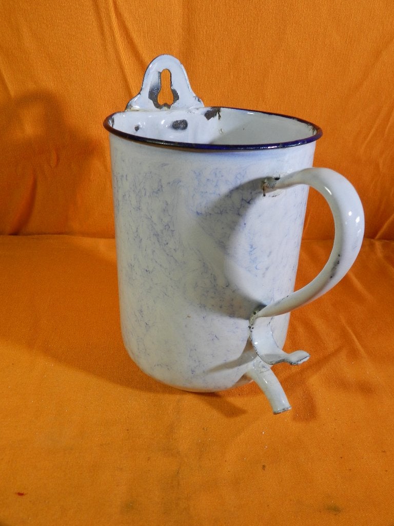 Ancien pot à lavement en émail, Antiquités & Art, Enlèvement ou Envoi