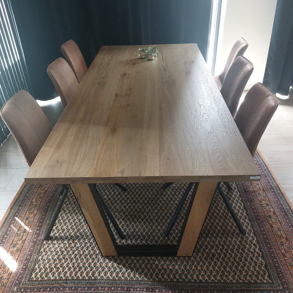 Gereserveerd. Eetkamertafel XOOON, Huis en Inrichting, Tafels | Eettafels, Gebruikt, 100 tot 150 cm, 200 cm of meer, Ophalen of Verzenden