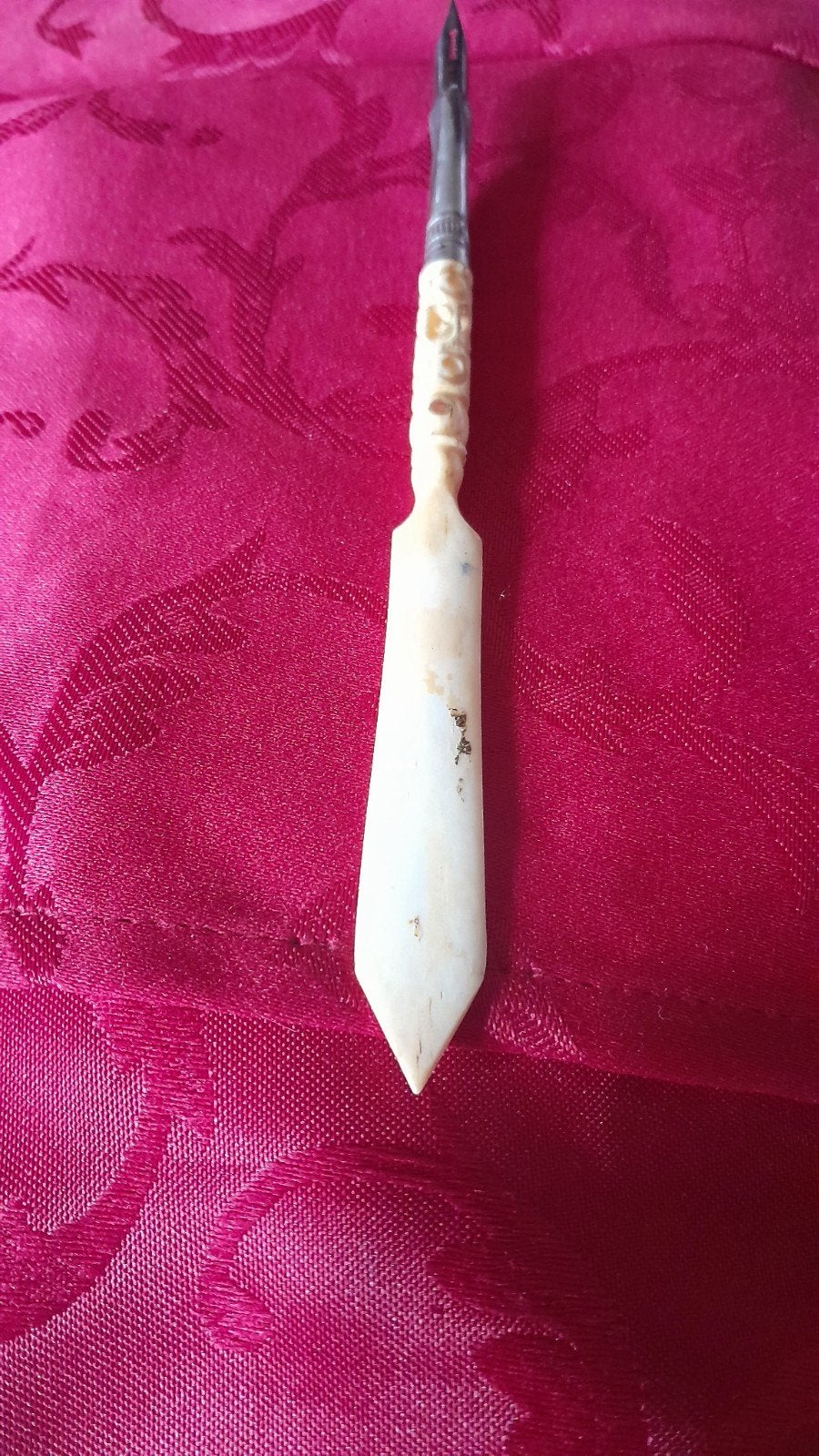 Ancien porte plume et coupe papier, Ophalen