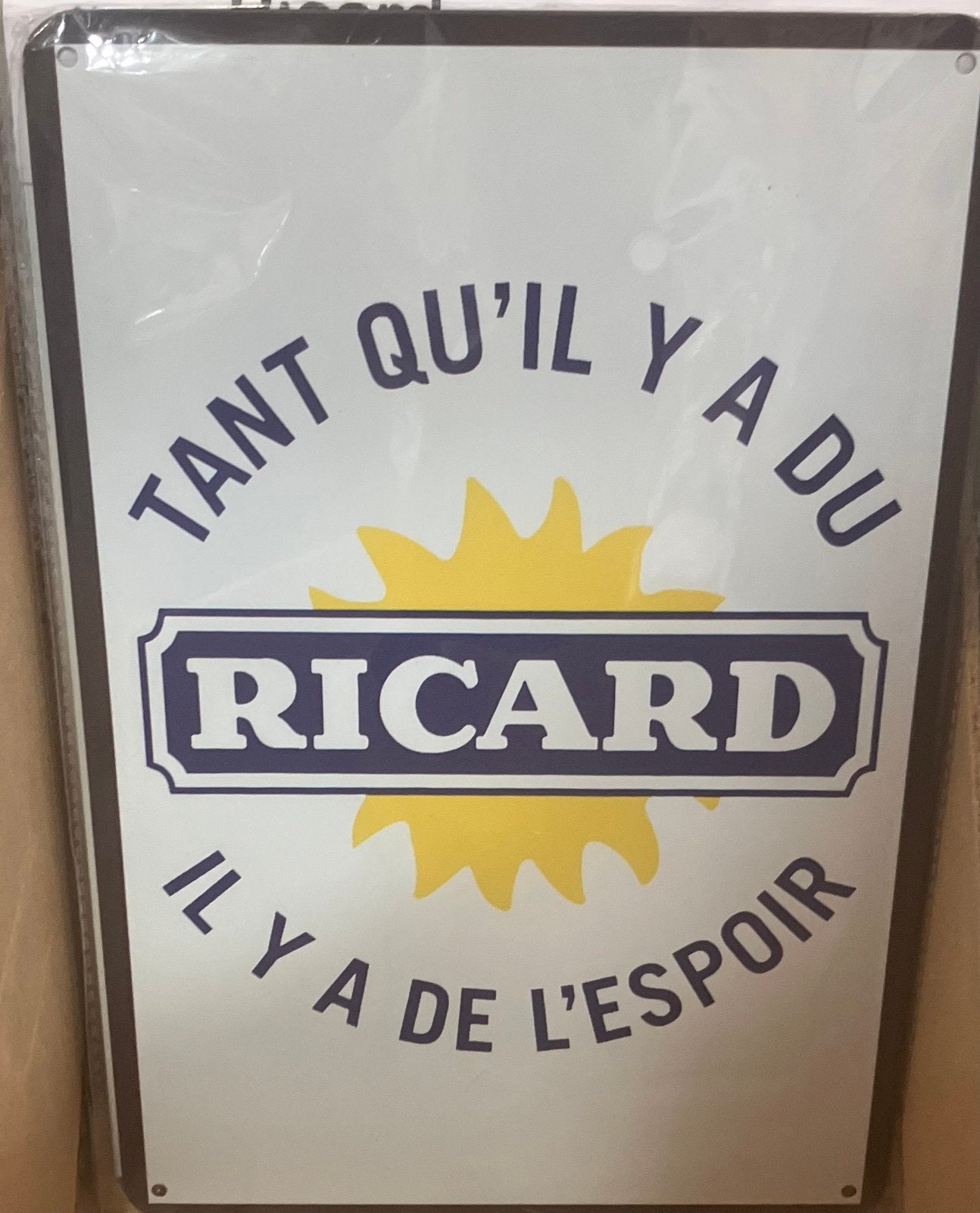Metalen ricard reclame bord, Ophalen of Verzenden, Nieuw