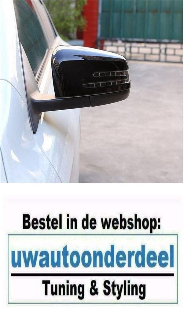 Spiegel Glans Zwart Spiegelkappen Voor MB E klasse W212, Verzenden