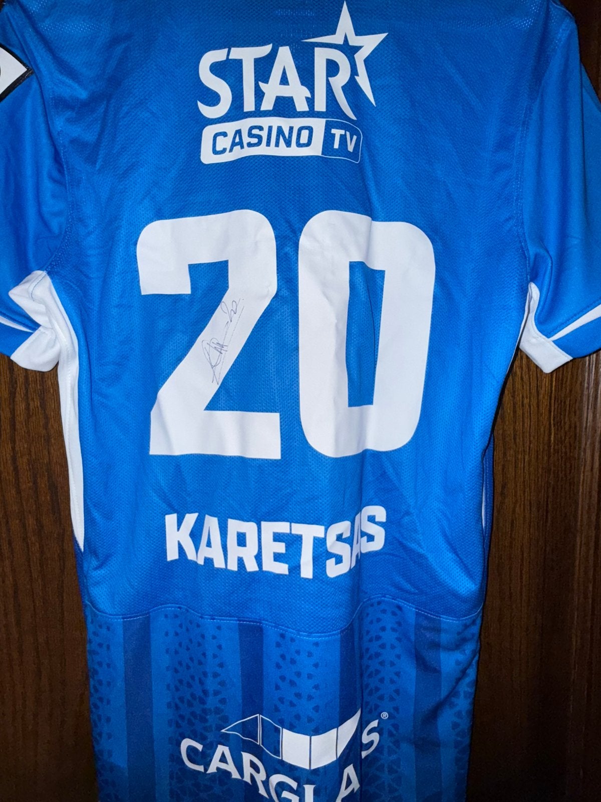 Chemise signée Kos Karestsas Krc Genk, Enlèvement ou Envoi, Comme neuf, Maillot