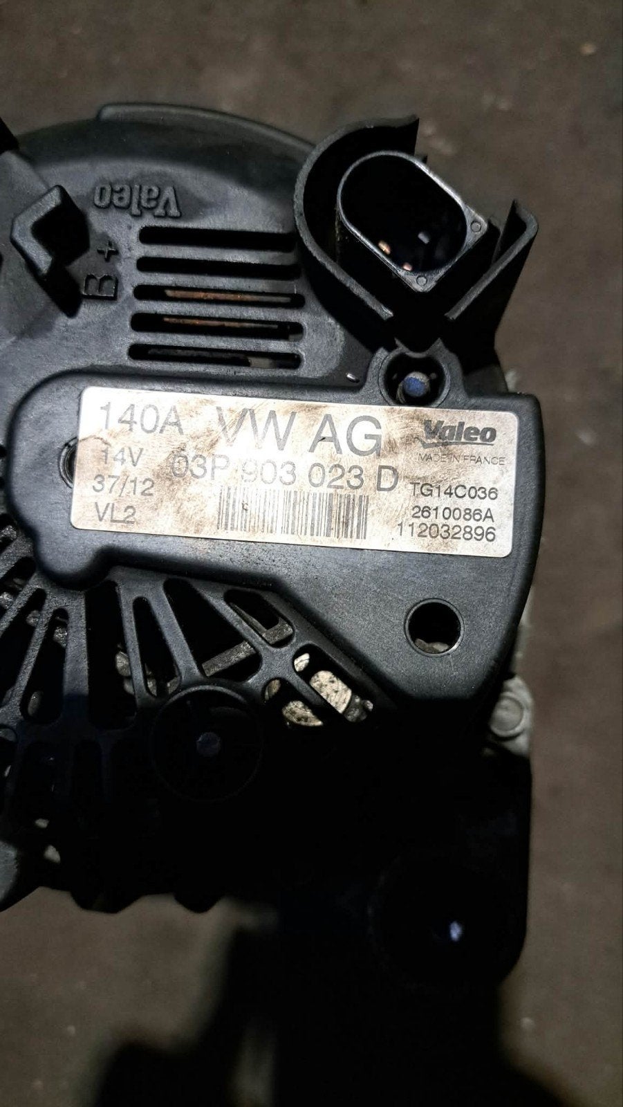 Alternateur Vw , Seat 140A, Autos : Pièces & Accessoires, Enlèvement, Utilisé, Seat