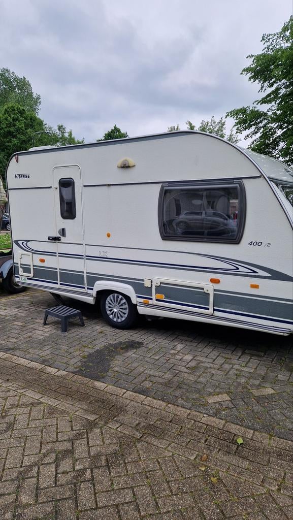 Beyerland Vitesse 403B bj 2007, Caravans en Kamperen, Caravans, Omvormbare zithoek, Treinzit, 750 - 1000 kg, Particulier