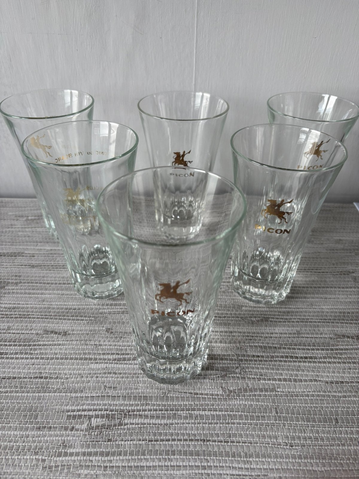 6 verres PICON vintage, Collections, Enlèvement ou Envoi, Comme neuf