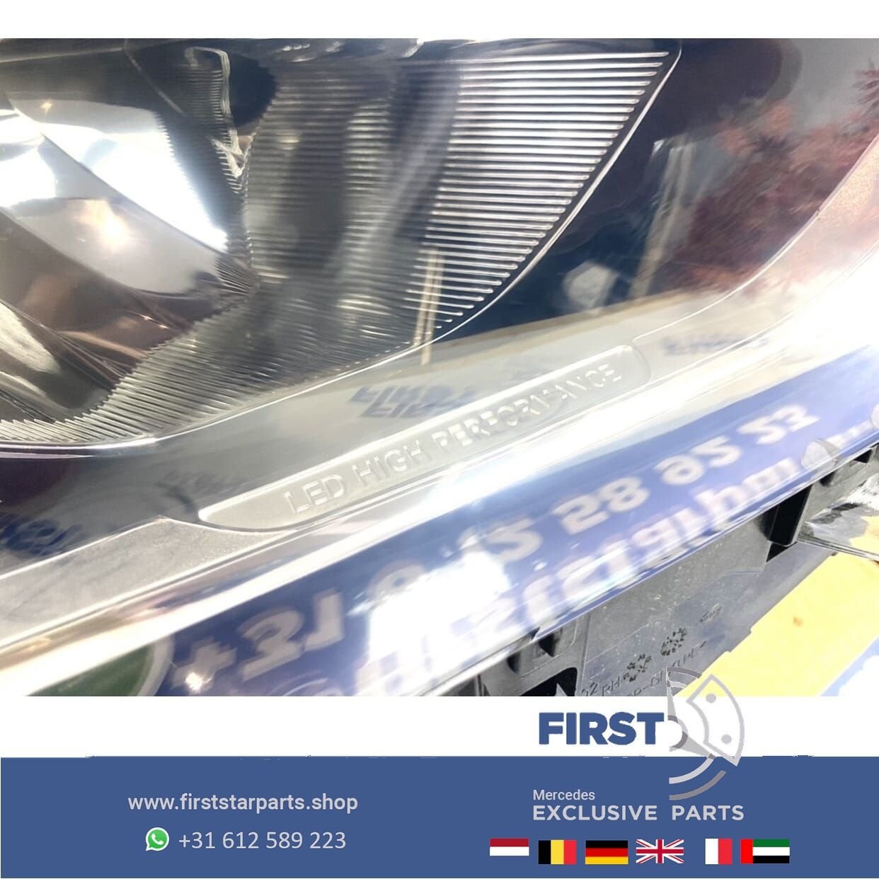 H247 GLA 2021 KOPLAMP RECHTS origineel Mercedes HIGH PERFORM, Gebruikt, -, Ophalen of Verzenden, -