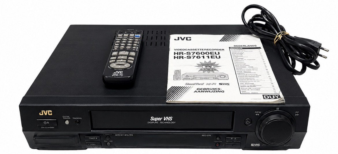 Zeldzame JVC videorecorder VHS speler met afstandsbediening, Ophalen, Zo goed als nieuw, VHS