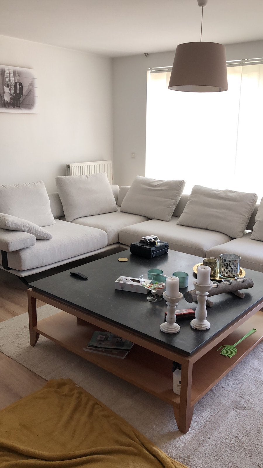 Salontafel graniet, Huis en Inrichting, Ophalen, Overige materialen, Gebruikt, Vierkant