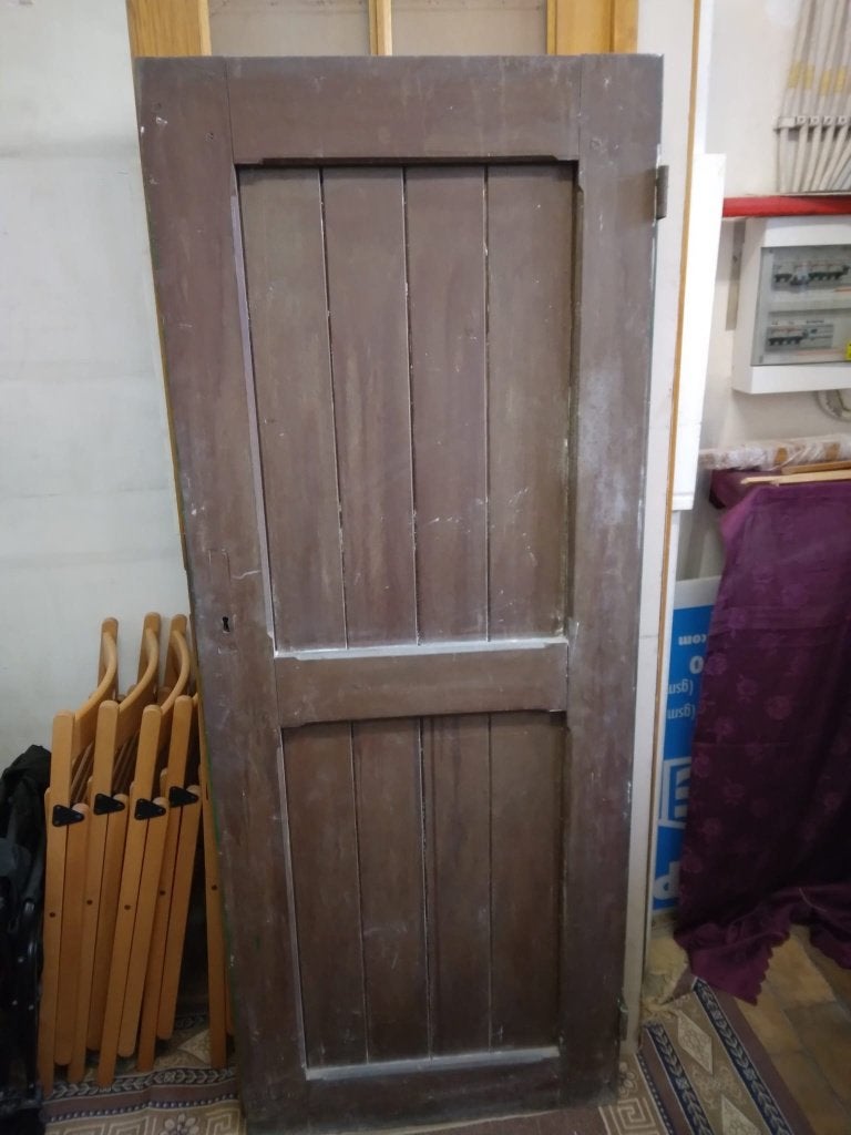 Deux portes en bois massif, Bricolage & Construction, Enlèvement, Utilisé, Bois