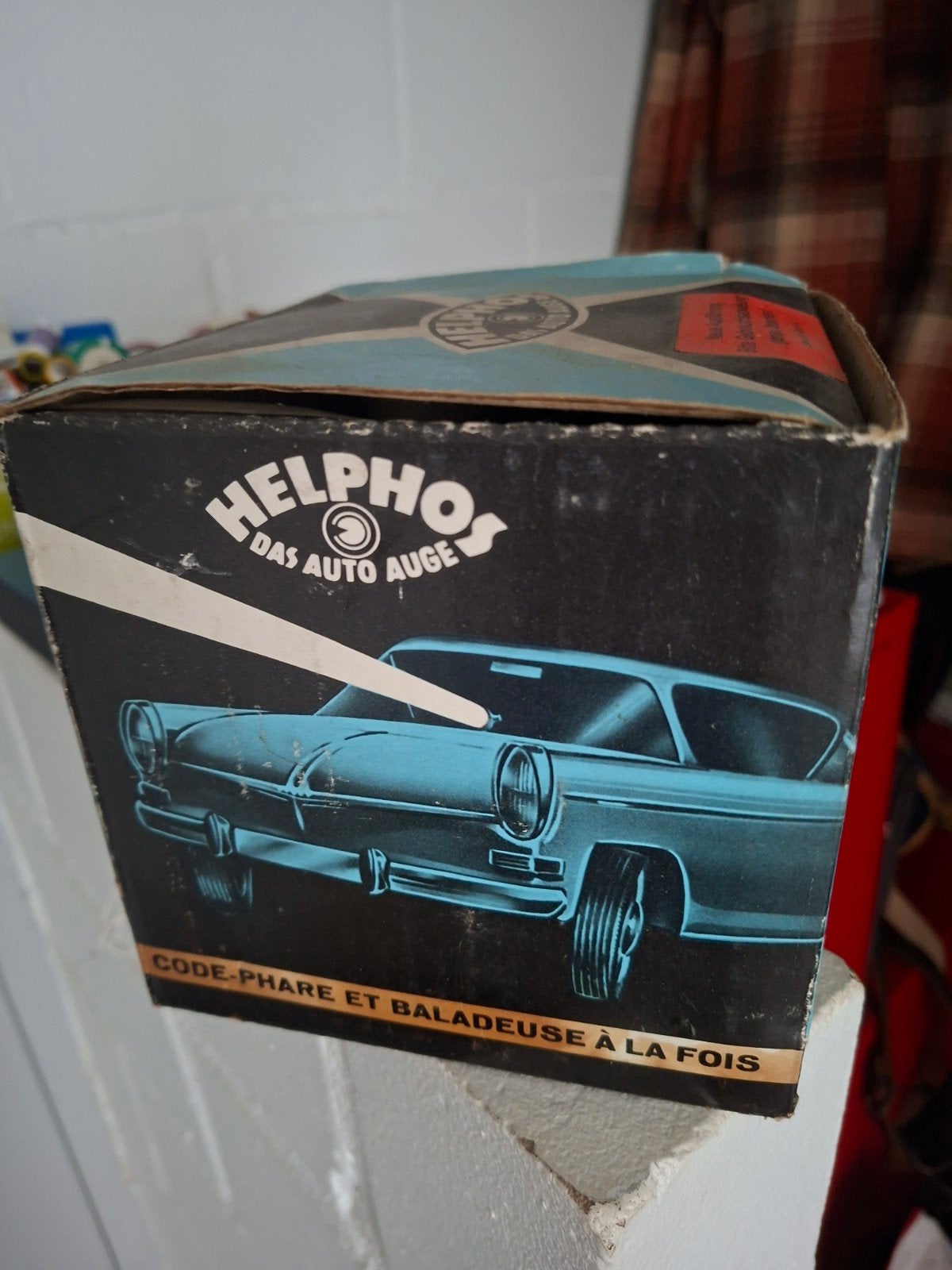 Lampe de poche vintage HELPHOS 12V, Enlèvement, Utilisé