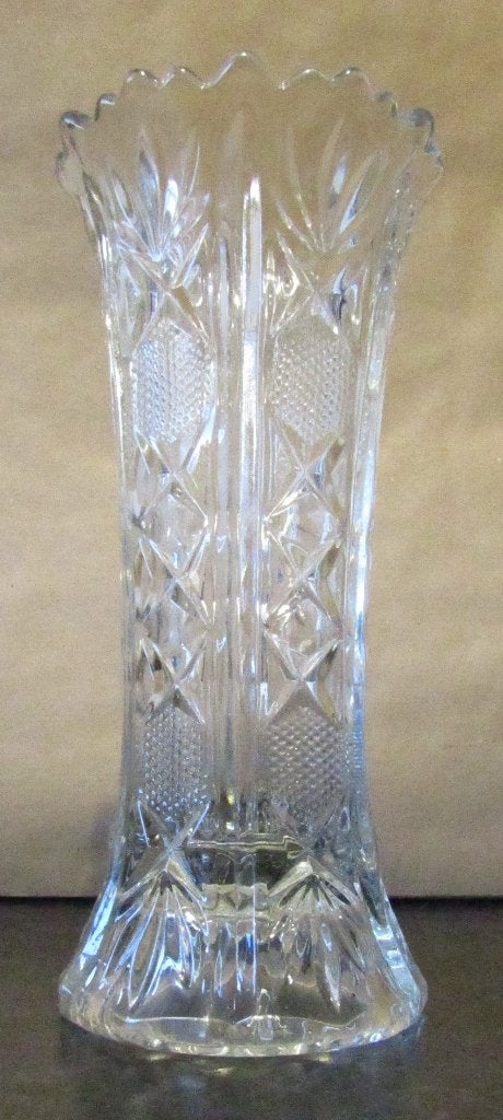 Vase en verre (E), Comme neuf, Verre, Convient pour fleurs séchées, 19 cm