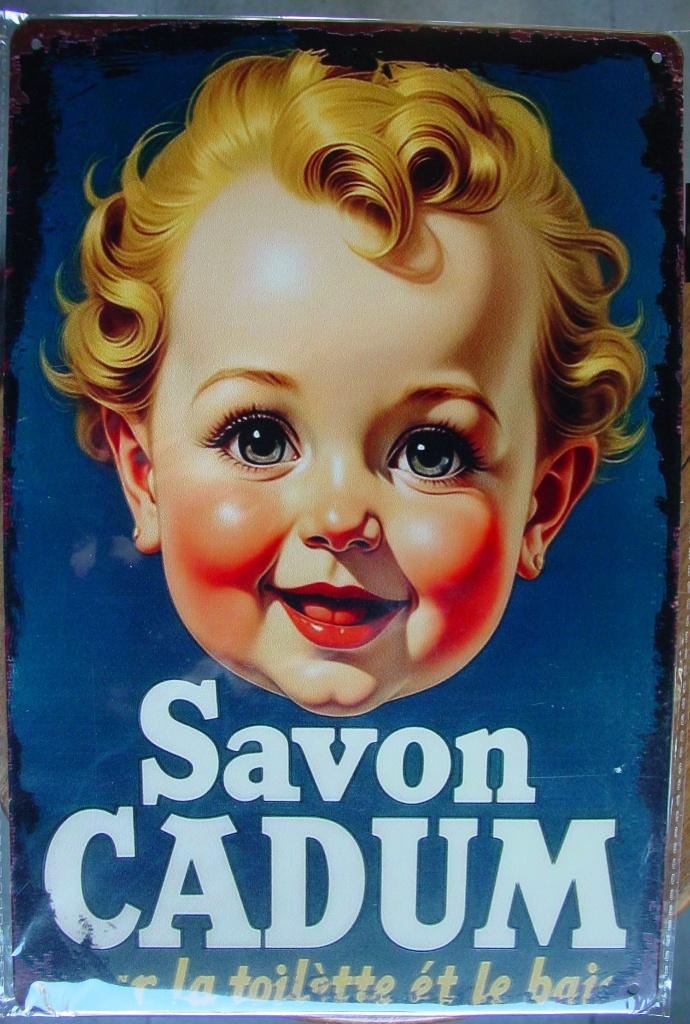 SAVON CADUM ZEEP REKLAME -METAAL-, Collections, Enlèvement ou Envoi