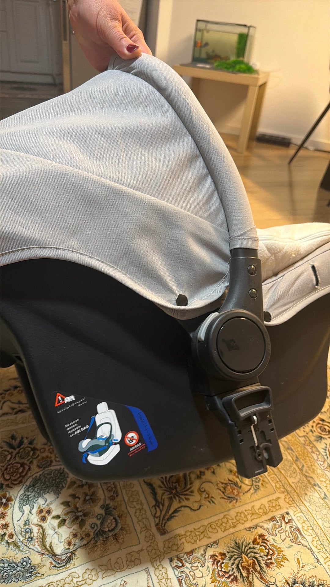 Siège d'auto/porte-bébé maxi-cosi, également porte-bébé, Enlèvement, Comme neuf, Poussette, Maxi-Cosi