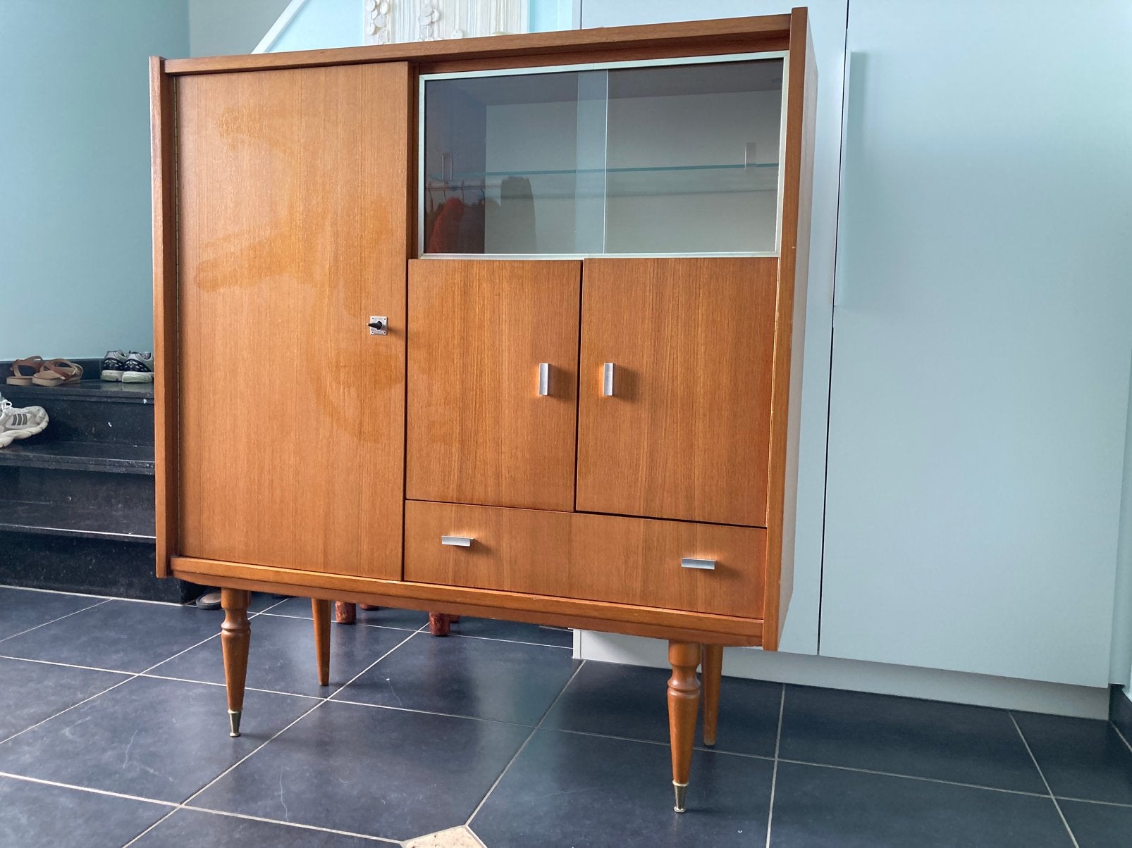 Vintage (bar) kast highboard, Huis en Inrichting, Ophalen, Gebruikt
