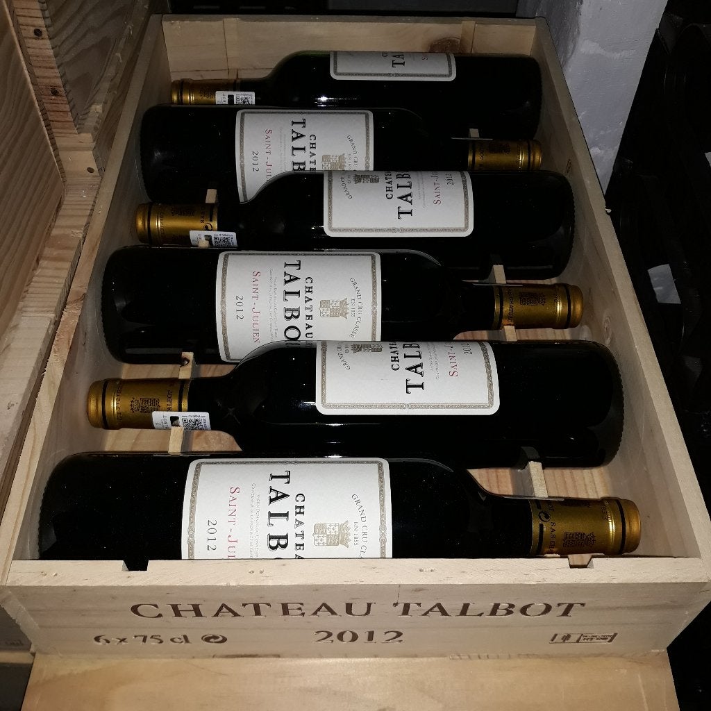 6 x Château Talbot 2012, Collections, Pleine, Comme neuf, Enlèvement, Vin rouge