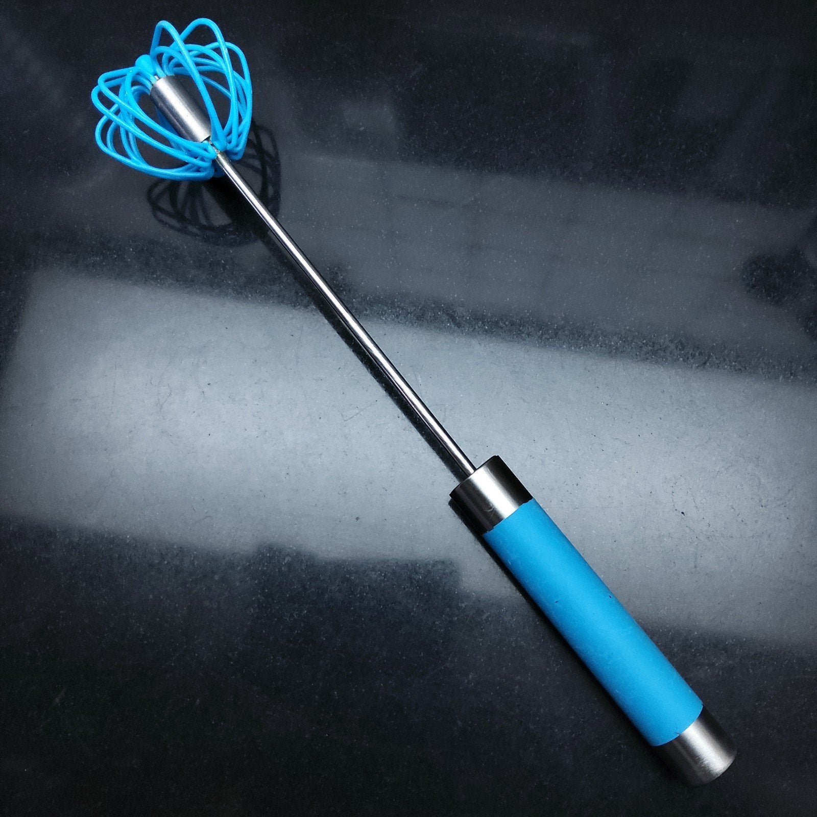 Roterende Garde – Handmatige Mixer (Blauw/RVS), Enlèvement ou Envoi, Comme neuf, Synthétique