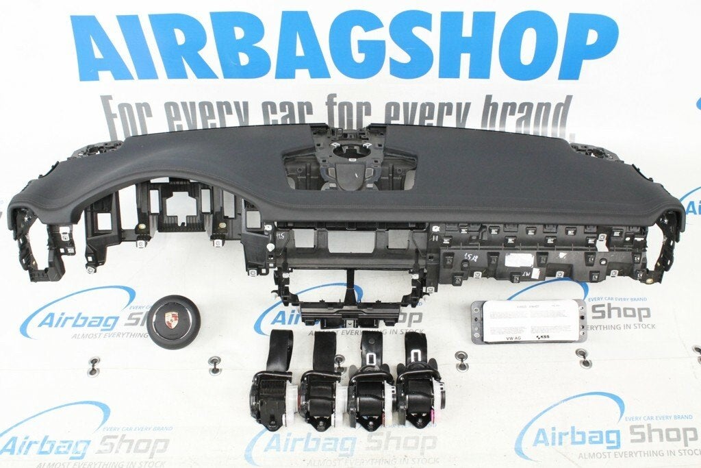 Airbag kit Tableau de bord noir Porsche Cayenne 2017-...., Autos : Pièces & Accessoires, Enlèvement ou Envoi, Utilisé