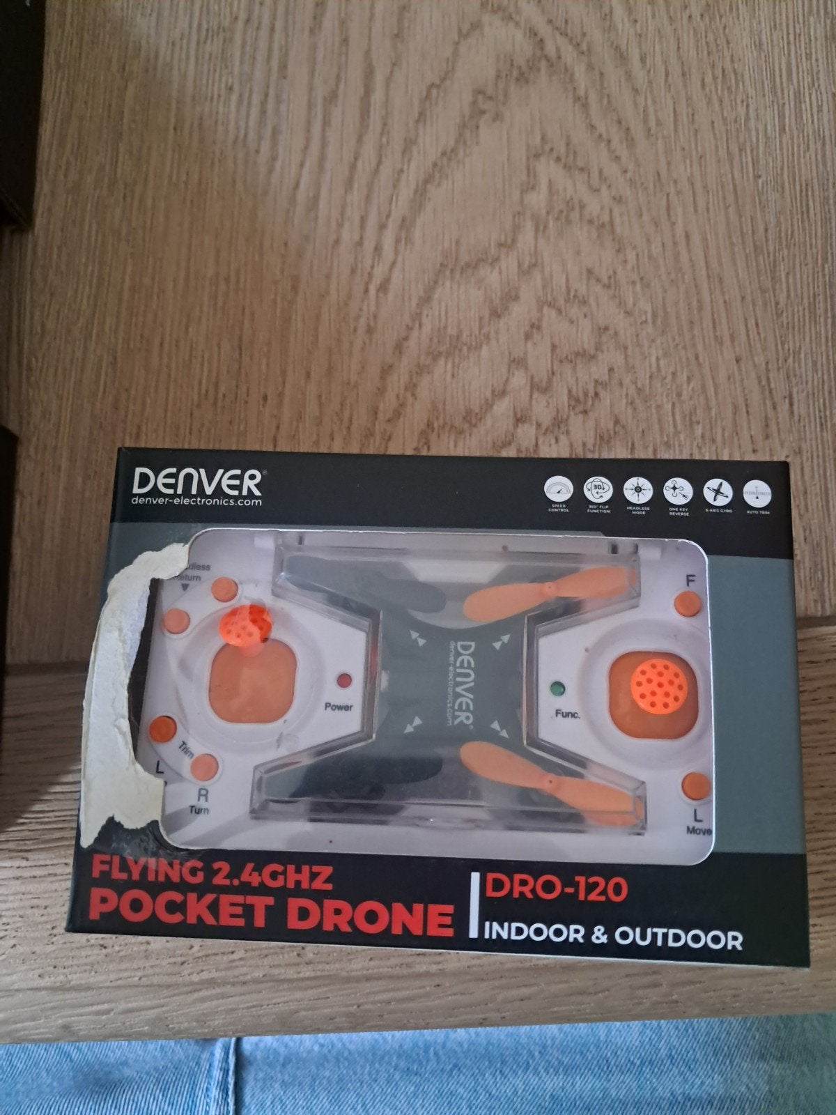 denver flying 2.4ghz pocket drone dro-120, Kinderen en Baby's, Speelgoed | Buiten | Actiespeelgoed, Ophalen