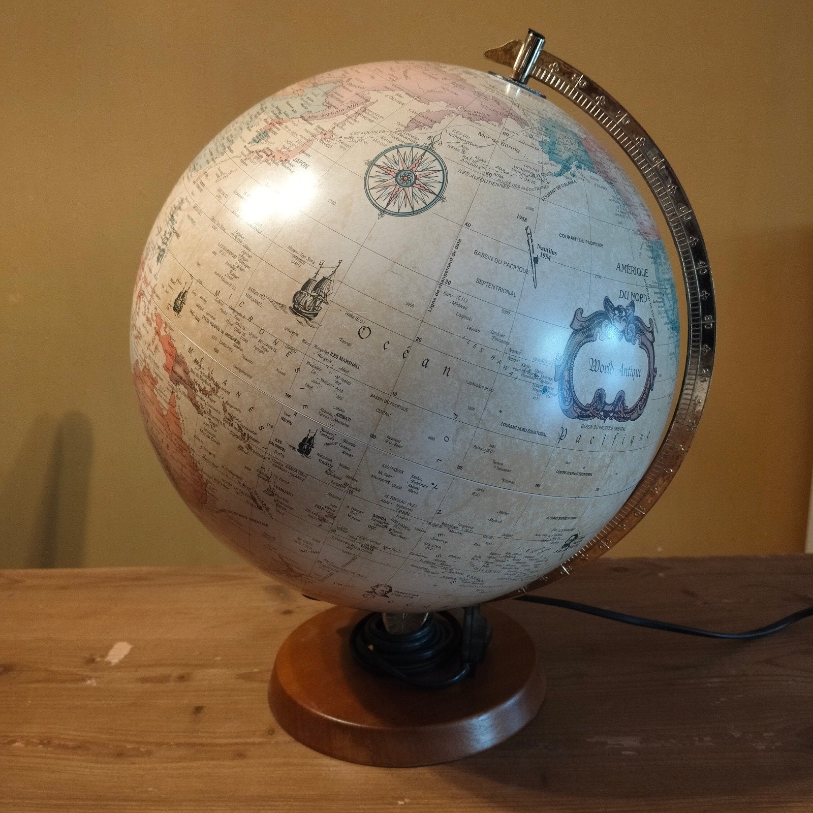 wereldbol, Ophalen