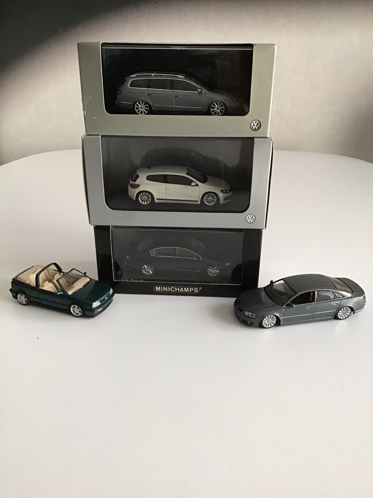 Miniatuur auto s vw en audi minichamps, Ophalen, Nieuw, Auto, MiniChamps