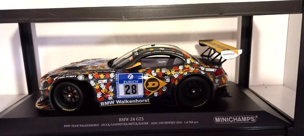 1/18 BMW Z4 E89 GT3 Team WALKENHORST ADAC 24h-Rennen 2014, Hobby en Vrije tijd, Modelauto's | 1:18, Nieuw, Auto, MiniChamps, Ophalen of Verzenden