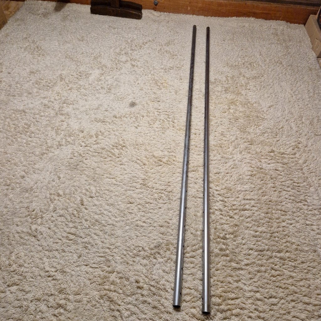 2 roestvrij metalen buizen + 4 bevestigingsplaatjes, Ophalen