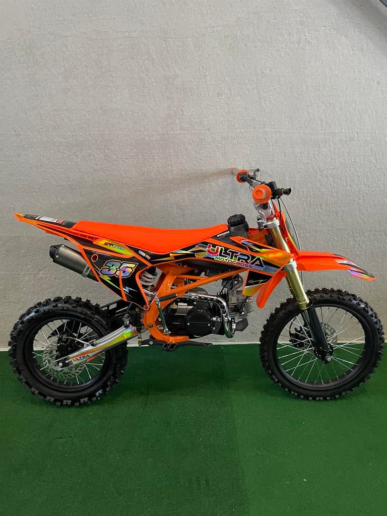 Nieuwe Ultra 125CC pitbike/crossmotor.4takt,schakel,showroom, Neuf, 125 cm³, Enlèvement, Pit Bike