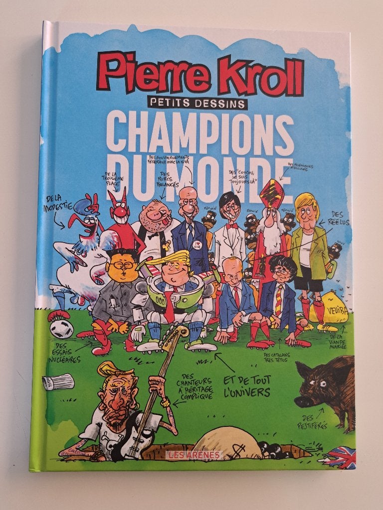 BD "Champions du Monde" de Pierre Krol, Pierre kroll, Eén stripboek, Ophalen of Verzenden, Zo goed als nieuw