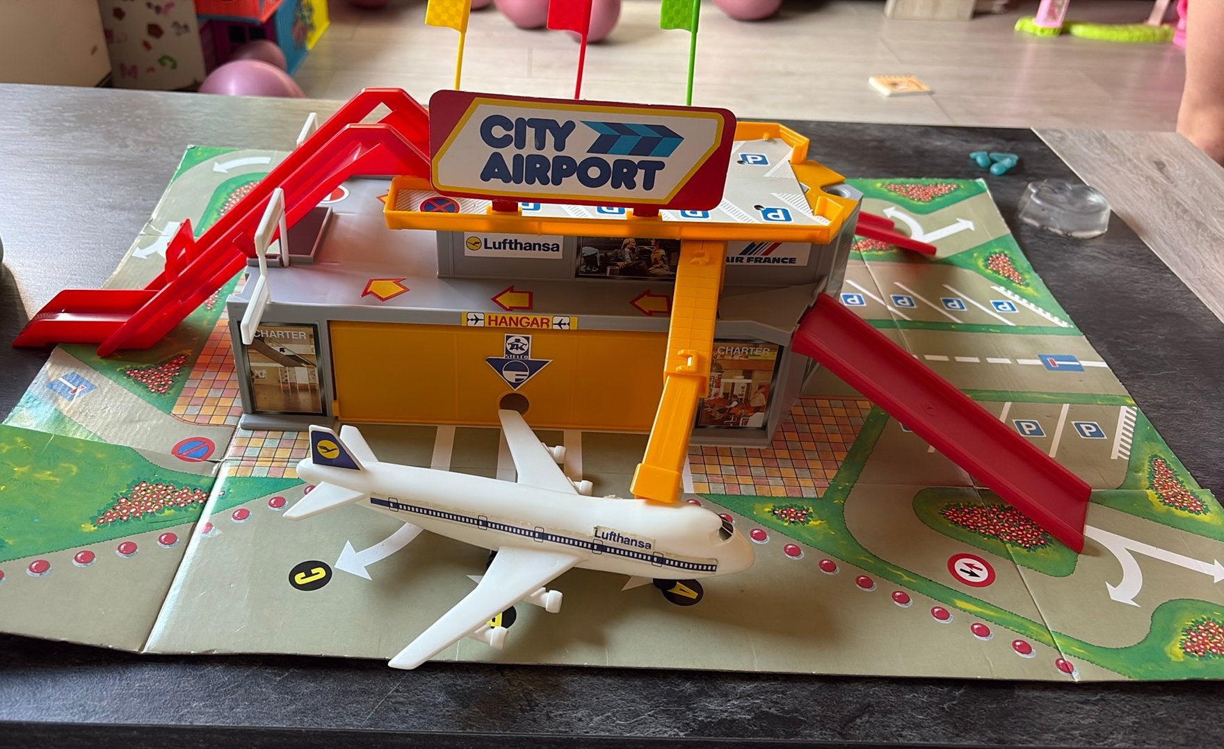 Vintage Stelco "City Airport" Luchthaven Speelset, Ophalen of Verzenden