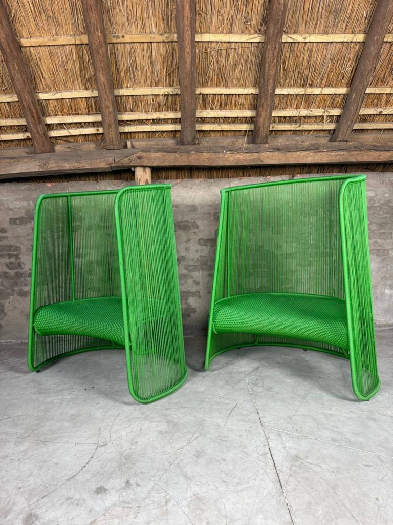 5 Moroso Husk M’Afrique indoor/ outdoor stoelen, Ophalen of Verzenden, Zo goed als nieuw, Wicker