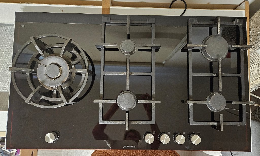 Gaskookplaat, Elektronische apparatuur, Kookplaten, Ophalen, Gebruikt, Inbouw, Gas