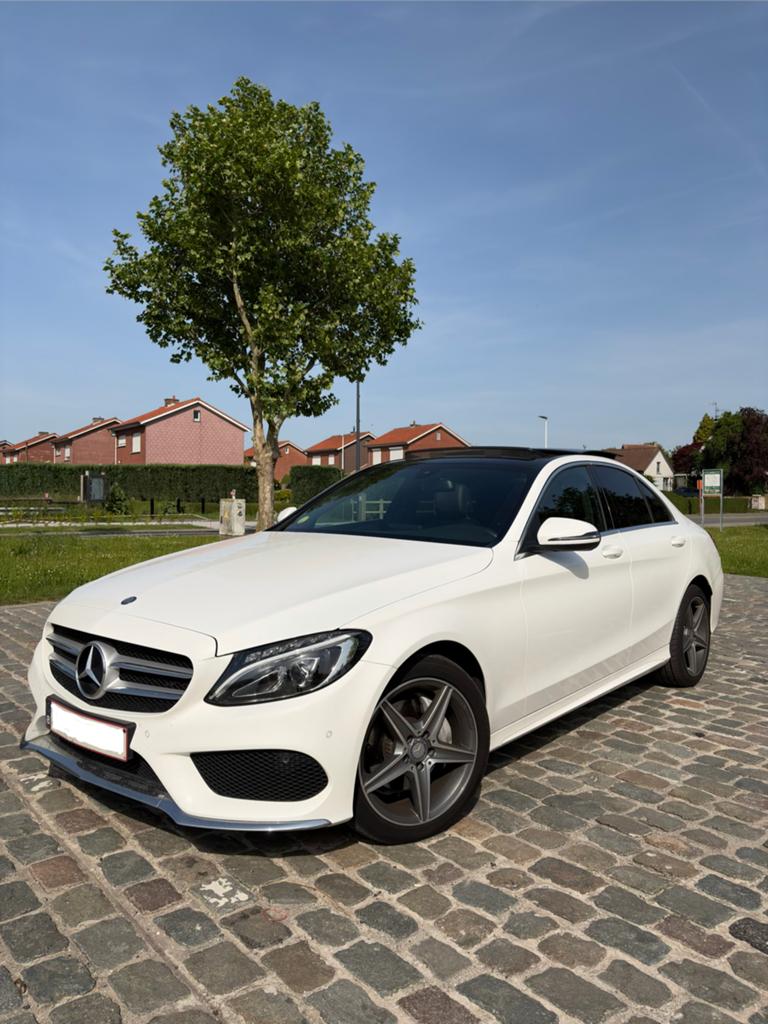 Mercedes Benz C220d Klasse 4-Matic 9G, Auto's, Mercedes-Benz, Automaat, 4 deurs, 4 cilinders, Wit